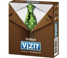 ВИЗИТ ПРЕЗЕРВАТИВ ПУПЫРЫШКИ №3 DOTTED [VIZIT]