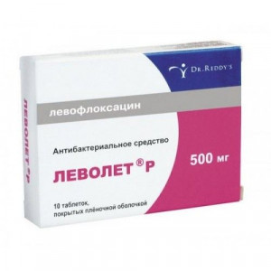 ЛЕВОЛЕТ Р 500МГ. №10 ТАБ. П/П/О /Д-Р РЕДДИ/