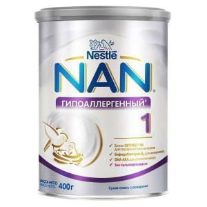 НАН-1 СМЕСЬ МОЛОЧНАЯ ГИПОАЛЛ. 400Г. 0+МЕС. [NAN]