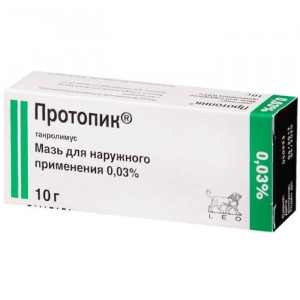 ПРОТОПИК 0,03% 10Г. МАЗЬ Д/НАРУЖ.ПРИМ. ТУБА /ЛЕО ФАРМА А/С//