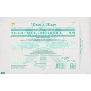 ЛЕЙКО ПЛАСТЫРЬ-ПОВЯЗКА 10СМХ15СМ. АБСОРБ.ПОДУШЕЧКА НЕТКАН.ОСНОВА [LEIKO]