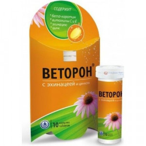 ВЕТОРОН ИММУНО ЭХИНАЦЕЯ+ЦИНК 3,8Г. №10 ШИП.ТАБ.
