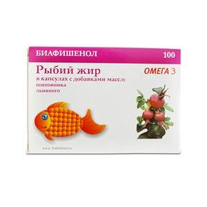 РЫБИЙ ЖИР БИАФИШЕНОЛ МАСЛО ЗАРОД.ПШЕНИЦЫ+ЛЕН №50 КАПС.