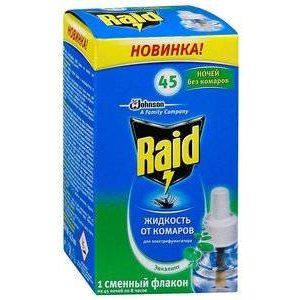 РЭЙД ЖИДКОСТЬ Д/ФУМИГАТОРА 45 НОЧЕЙ ЭВКАЛИПТ [RAID]
