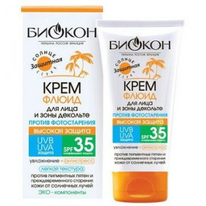 БИОКОН КРЕМ-ФЛЮИД Д/ЛИЦА/ДЕКОЛЬТЕ П/ФОТОСТАР. SPF35 75МЛ.