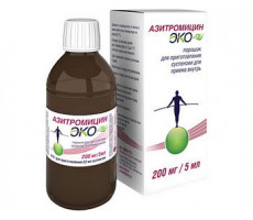 АЗИТРОМИЦИН ЭКОМЕД 200МГ/5МЛ. 16,5Г. №1 ПОР. Д/СУСП. ФЛ. ШПРИЦ ДОЗИР. /АВВА РУС/