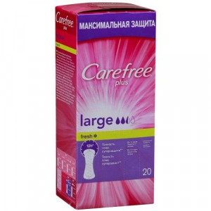 КЭФРИ САЛФЕТКИ ЕЖЕДН. ЛАРДЖ ПЛЮС №20 ПРОКЛАДКИ [CAREFREE]