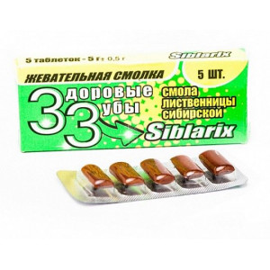 ЖЕВ.СМОЛКА СИБЛАРИКС ЗДОРОВЫЕ ЗУБЫ 1Г. №5