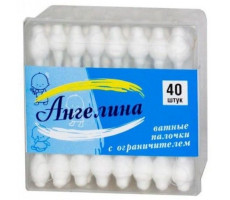 АНГЕЛИНА ВАТНЫЕ ПАЛОЧКИ С ОГРАНИЧИТ. №40 ДЕТСК.