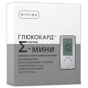 ГЛЮКОМЕТР ГЛЮКОКАРД СИГМА МИНИ+ТЕСТ-ПОЛОСКИ [GLUCOCARD]