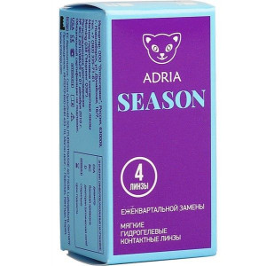 ЛИНЗА КОНТАКТНАЯ АДРИА SEASON 8.6 -2,00 4PK [ADRIA]