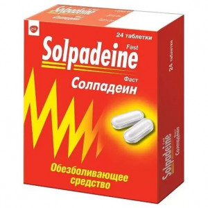 СОЛПАДЕИН ФАСТ 65МГ+500МГ. №24 ТАБ. П/П/О