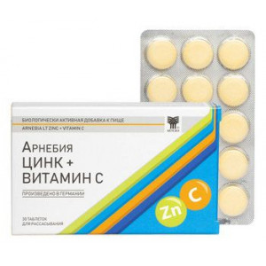 АРНЕБИЯ ЦИНК+ВИТ.С №30 ТАБ. Д/РАСС.