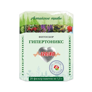 АЛТАЙСКИЕ ТРАВЫ ФИТОСБОР ГИПЕРТОНИКС 1,5Г. №20 ПАК.