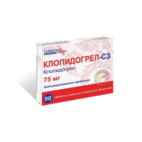 КЛОПИДОГРЕЛ-СЗ 75МГ. №90 ТАБ. П/П/О /СЕВЕРНАЯ ЗВЕЗДА/