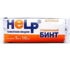 ХЕЛП БИНТ СТЕР. 5МХ10СМ И/У [HELP]