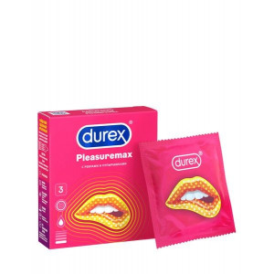 ДЮРЕКС ПРЕЗЕРВАТИВ PLEASURЕMAX №3 ПОЛОСКИ+ТОЧКИ [DUREX]