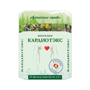 АЛТАЙСКИЕ ТРАВЫ ФИТОСБОР КАРДИОТЭКС 1,5Г. №20 ПАК.