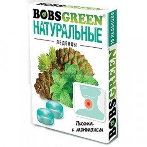 БОБС ГРИН ЛЕДЕНЦЫ 3,5Г. ПИХТА+МЕНТОЛ №10 (35Г.) [BOBSGREEN]