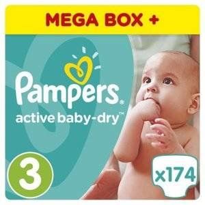ПАМПЕРС ПОДГУЗН. АКТИВ БЕБИ ДРАЙ 3 МИДИ 5-9КГ №174 [PAMPERS]