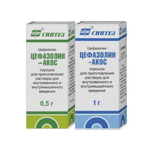 ЦЕФАЗОЛИНА НАТРИЕВАЯ СОЛЬ 1Г. №1 ПОР. Д/Р-РА Д/В/В,В/М ФЛ. /СИНТЕЗ/