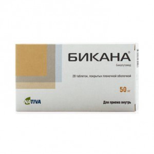 БИКАНА 50МГ. №28 ТАБ. П/П/О /ФАРМСТАНДАРТ/