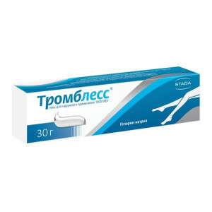 ТРОМБЛЕСС 1000МЕ/Г. 30Г. ГЕЛЬ Д/НАРУЖ.ПРИМ. ТУБА /НИЖФАРМ/