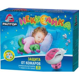 РАПТОР НЕКУСАЙКА КОМПЛЕКТ (ФУМИГ.+ЖИДК. 30 НОЧЕЙ ДЕТСКИЙ)