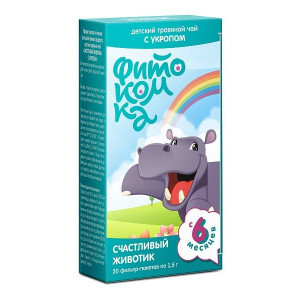 ФИТОКОМКА ФИТОЧАЙ СЧАСТЛИВЫЙ ЖИВОТИК 1,5Г. №20 ПАК.