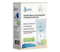 АЛЬПИНА ПАКЕТ ПЛАСТ. Д/СБОРА ХРАН. ГРУДН.МОЛОКА 250МЛ. №20