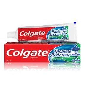 КОЛГЕЙТ ЗУБ.ПАСТА ТРОЙНОЕ ДЕЙСТВИЕ НАТУР. МЯТА 50МЛ. [COLGATE]