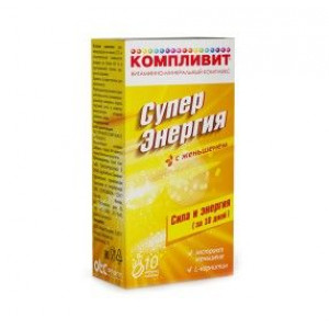 КОМПЛИВИТ СУПЕР ЭНЕРГИЯ ЖЕНЬШЕНЬ №10 ШИП.ТАБ.