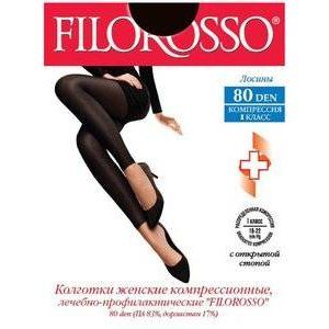 ФИЛОРОССО ЛОСИНЫ ЛЕЧ.-ПРОФ. 80DEN 1КЛ. Р.4 ЧЕРН. [FILOROSSO]