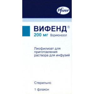ВИФЕНД 200МГ. №1 ЛИОФ. Д/Р-РА Д/ИНФ. ФЛ. /ПФАЙЗЕР/