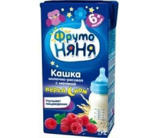 ФРУТОНЯНЯ КАША 200Г. РИС+МАЛИНА МОЛ. 6+МЕС.