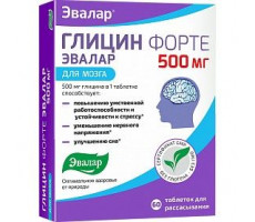 ГЛИЦИН ФОРТЕ 500/580МГ. №60 ТАБ. Д/РАСС. /ЭВАЛАР/