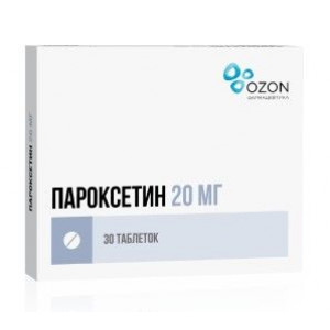 ПАРОКСЕТИН 20МГ. №30 ТАБ. /АТОЛЛ/ОЗОН/