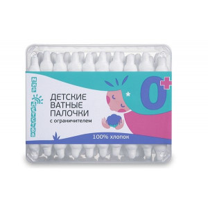 МИР ДЕТСТВА ПАЛОЧКИ ВАТНЫЕ С ОГРАНИЧ. №60 /АРТ.40060/