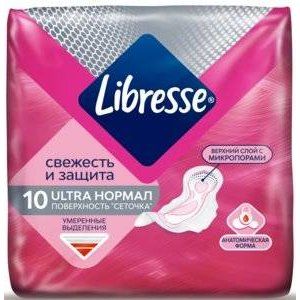 ЛИБРЕСС ПРОКЛАДКИ УЛЬТРА НОРМАЛ СЕТЧ №10 И/У [LIBRESSE]
