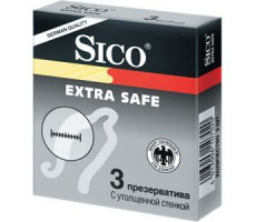 СИКО ПРЕЗЕРВАТИВ EXTRA SAFE №3 УТОЛЩ. СТЕНКА [SICO]