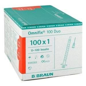 Б.БРАУН ОМНИФИКС ШПРИЦ 1МЛ. 3-Х КОМП. ИГЛА 26G №100 [B.BRAUN]