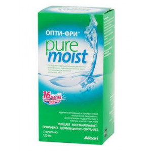 ОПТИ ФРИ Р-Р Д/ЛИНЗ PURE MOIST 120МЛ. + КОНТЕЙНЕР [OPTI-FREE]