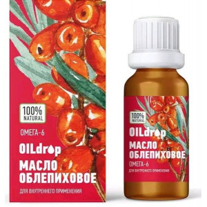 ОИЛДРОП МАСЛО ОБЛЕПИХОВОЕ 25% КАРОТИНОИДОВ ГОРНОАЛТАЙСКОЕ ОМЕГА-6 50МЛ.