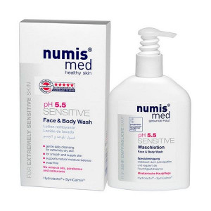 НУМИС МЕД СР-ВО МОЮЩЕЕ Д/ЛИЦА И ТЕЛА СЕНСИТИВ PH 5,5 200МЛ. [NUMIS MED]