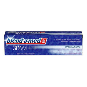 БЛЕНД-А-МЕД ЗУБ.ПАСТА 3D ВАЙТ БЕРЕЖНАЯ МЯТА 100МЛ. [BLEND-A-MED]