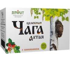 АЛФИТ ЧАГА АЛТАЯ ЦЕЛЕБНАЯ С ШИПОВНИКОМ 2Г. №20 ПАК.