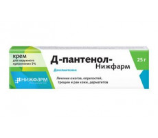 Д-ПАНТЕНОЛ-НИЖФАРМ 5% 25Г. КРЕМ Д/НАРУЖ.ПРИМ. ТУБА