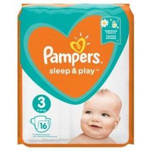 ПАМПЕРС ПОДГУЗН. СЛИП ЭНД ПЛЕЙ 6-10КГ №16 МИДИ [PAMPERS]