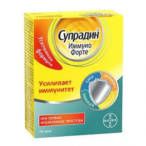 СУПРАДИН ИММУНО ФОРТЕ 1,8Г. №14 ГРАН. САШЕ