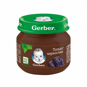 ГЕРБЕР ПЮРЕ 80Г. ЧЕРНОСЛИВ 4+МЕС. [GERBER]